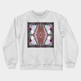 Lilly Pond and Vines in red by South Australian artist Avril Thomas Crewneck Sweatshirt